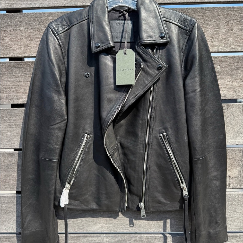 All Saints Dalby Leather Jacket